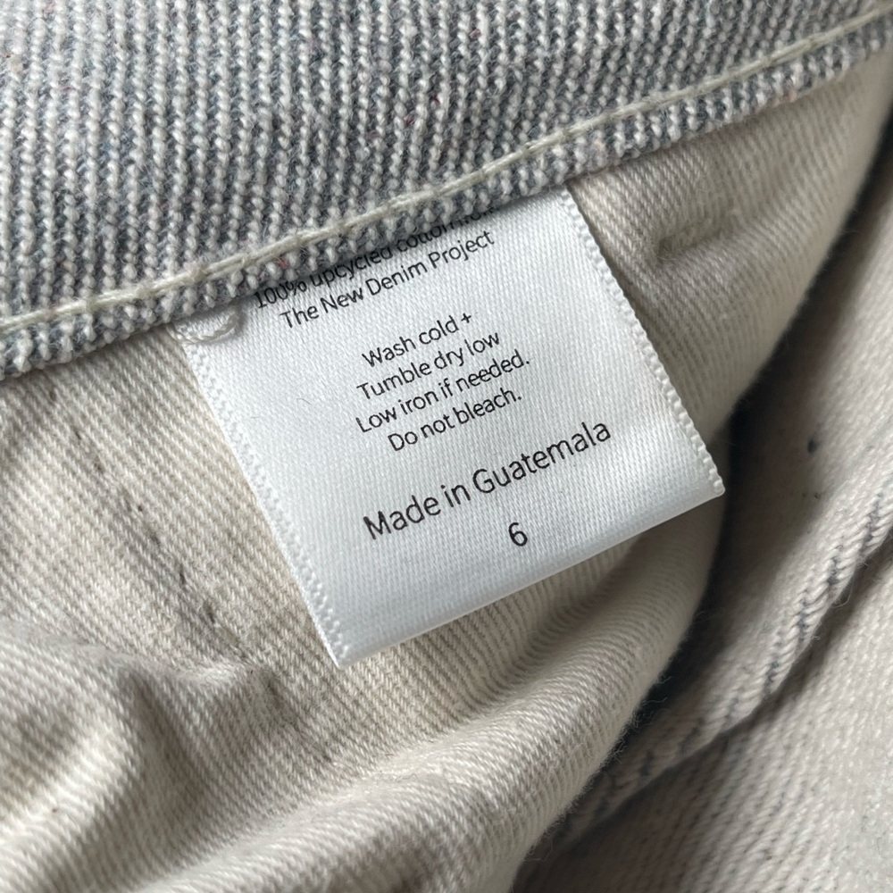 Soluna Collective Denim Pants Grey Adjustable Size 6 Upcycled Cotton Relaxed Fit - Picture 13 of 13